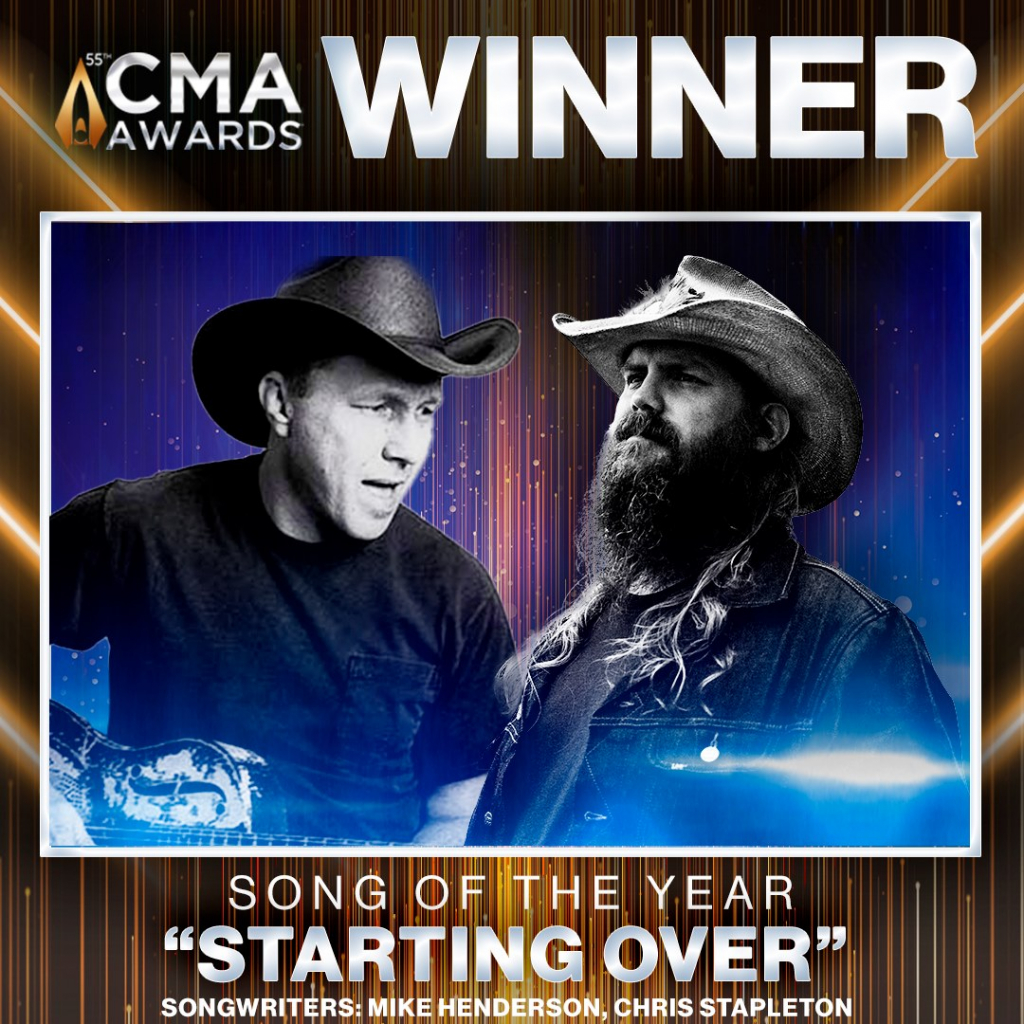 2021 CMA Song Of The Year Award WINNER “Starting Over” 101.1 KRMD